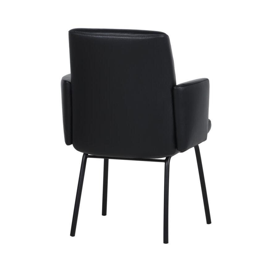 COMFY Spisestol med armlene i Svart