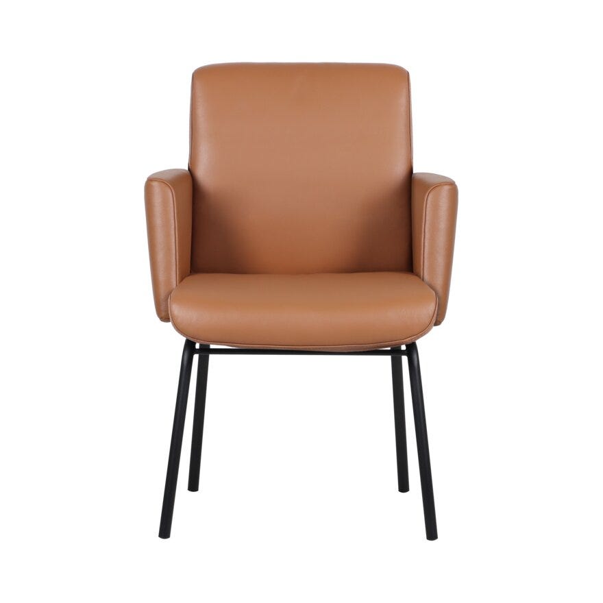 COMFY Spisestol med armlene i Brun