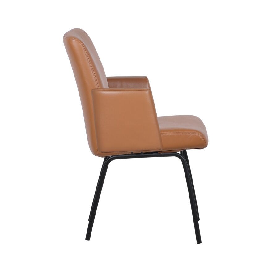 COMFY Spisestol med armlene i Brun