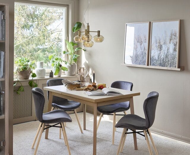 JYLLAND Kjøkkenbord 80x120 cm i Hvit