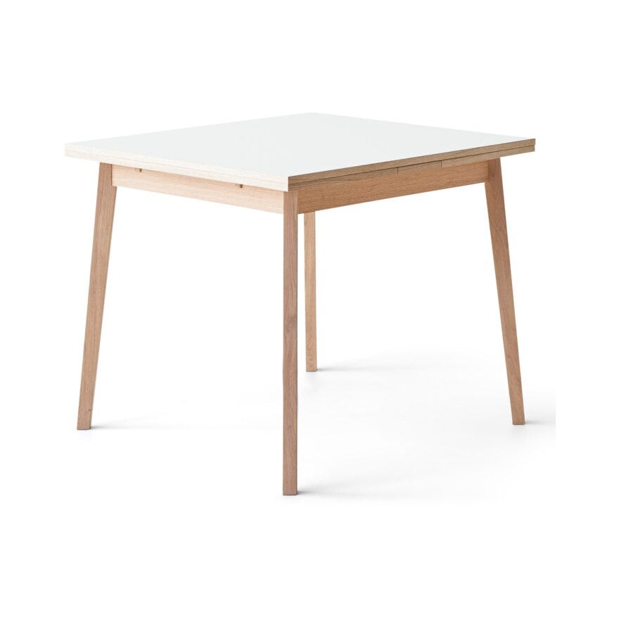 JYLLAND Kjøkkenbord 90x90 cm i Hvit