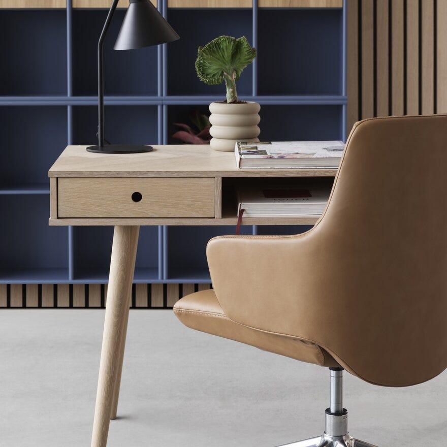 Stressless VANILLA (L) Kontorstol med armlene Lav i Brun