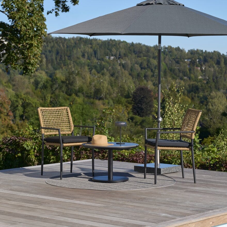 BONITO Kafebord Ø70 cm i Svart