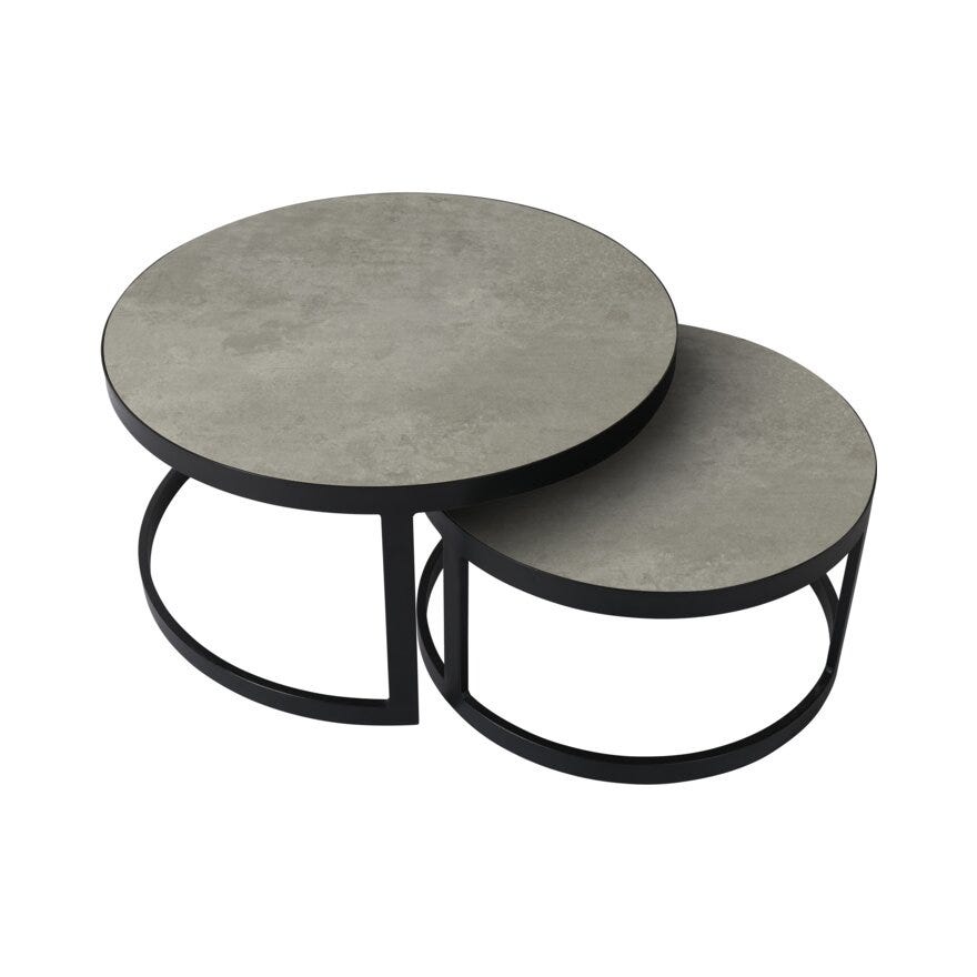 Sindig CENTRO Sofabord Ø80 cm i Svart