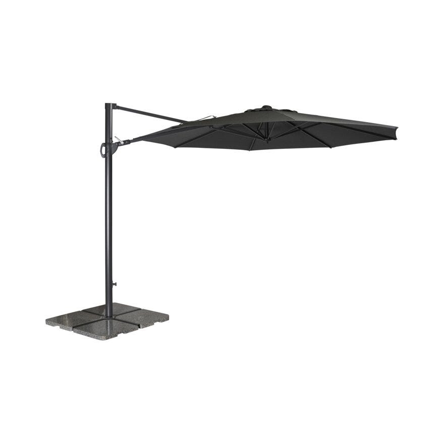 Hartman LUNA Sideparasoll Ø300 cm i Grå