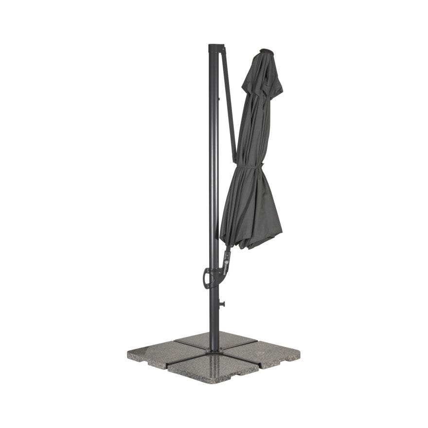 Hartman LUNA Sideparasoll Ø300 cm i Grå