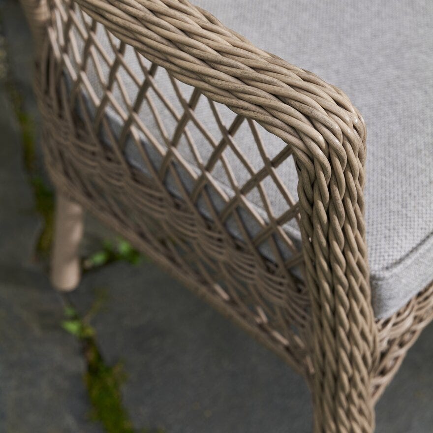 NORA Kafesett med bord i Beige/natur