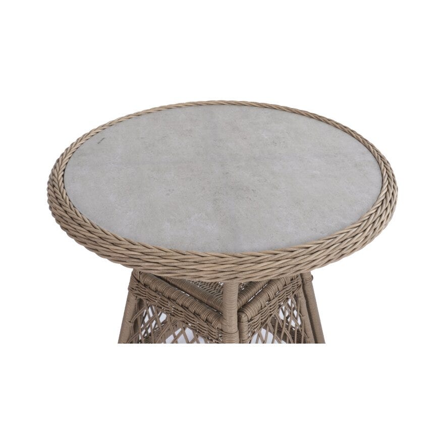 NORA Kafesett med bord i Beige/natur