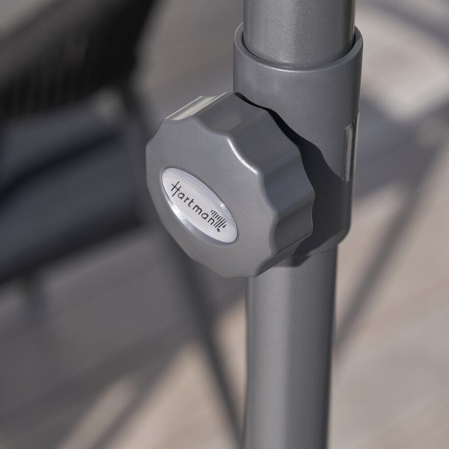 Hartman SOLAR EASY UP Parasoll Ø300 cm i Grå
