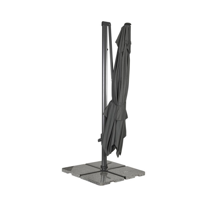 Hartman SOLAR FLEX Sideparasoll 300x300 cm i Grå