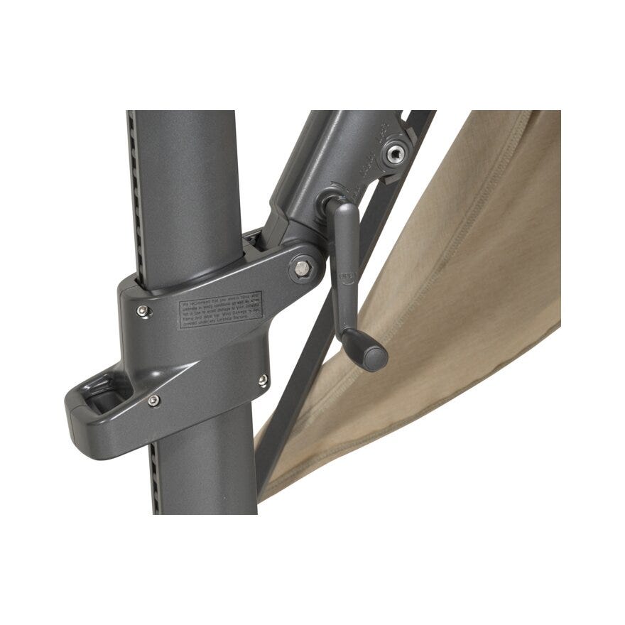 Hartman SOLAR FLEX Sideparasoll 300x300 cm i Beige/natur