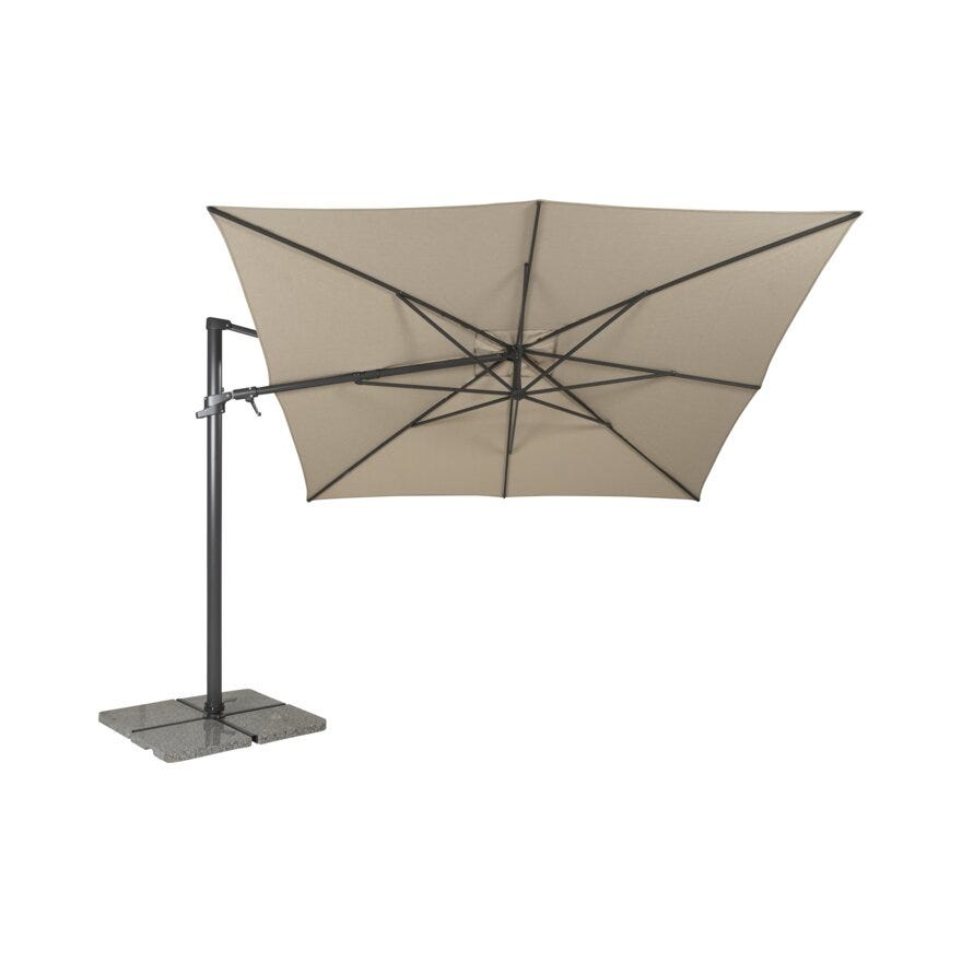 Hartman SOLAR FLEX Sideparasoll 300x300 cm i Beige/natur