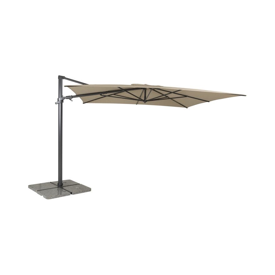 Hartman SOLAR FLEX Sideparasoll 300x300 cm i Beige/natur