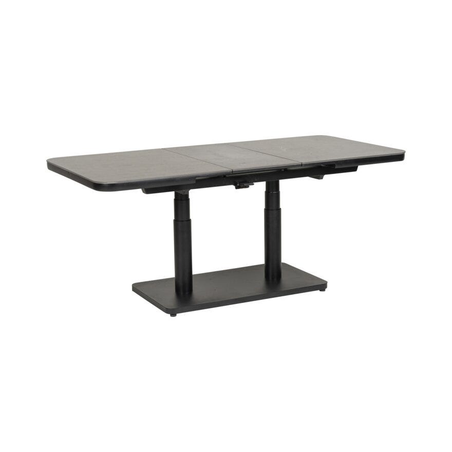 VARA Sofabord 90x140/180 cm i Svart