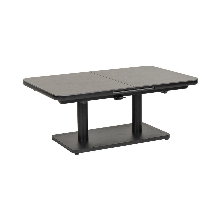 VARA Sofabord 90x140/180 cm i Svart