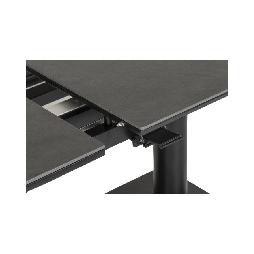 VARA Sofabord 90x140/180 cm i Svart