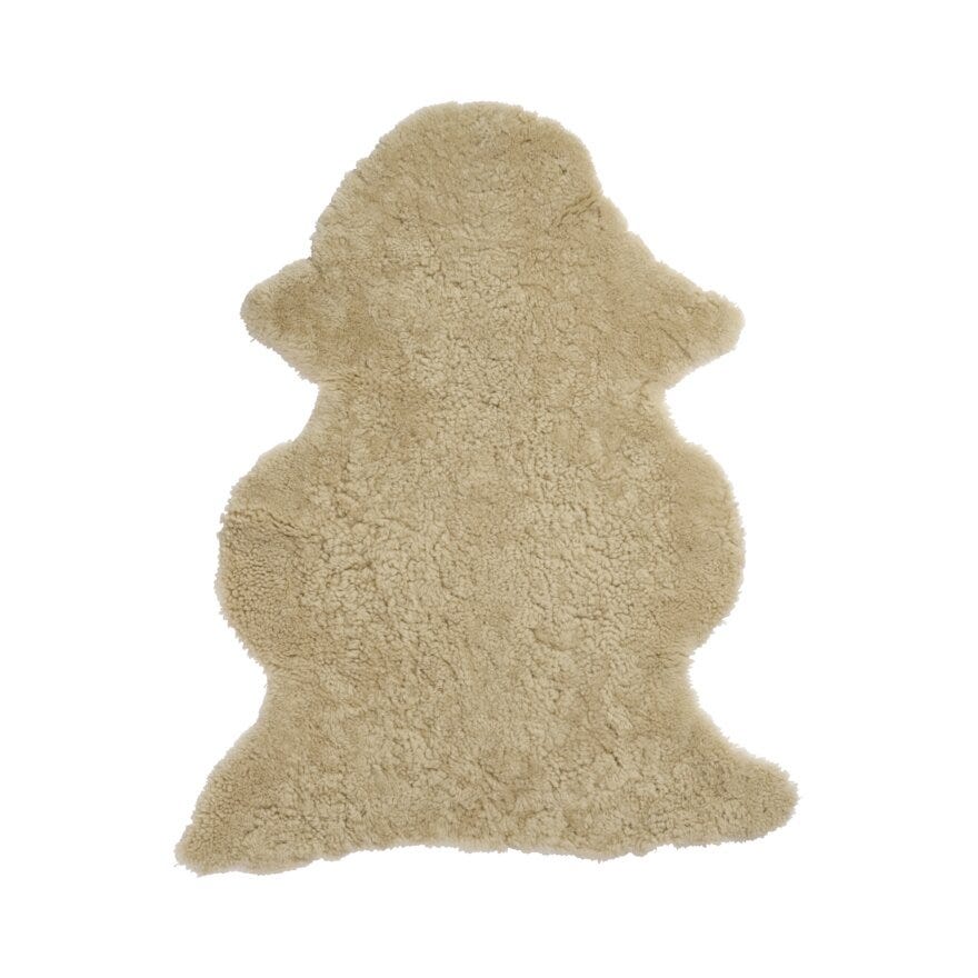 CURL Lammeskinn 60x95 cm i Beige/natur