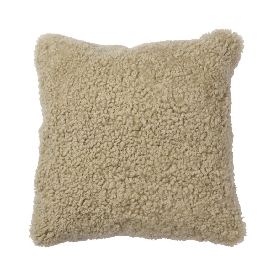 CURL Pynteputetrekk 50x50 cm i Beige/natur