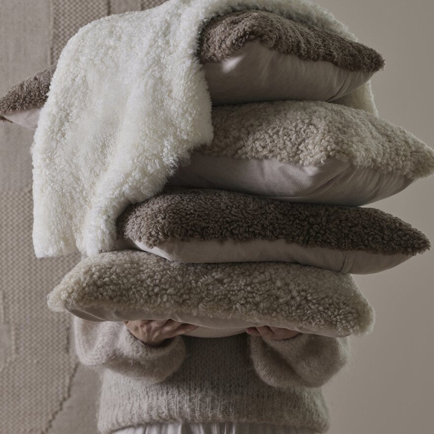 CURL Pynteputetrekk 40x60 cm i Beige/natur