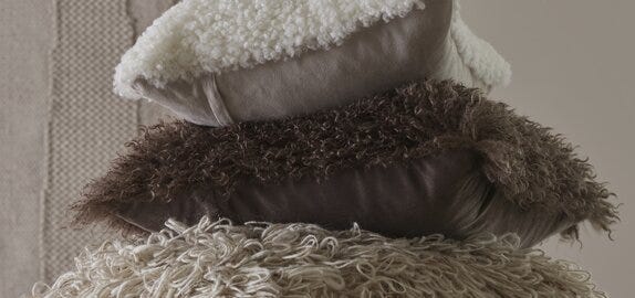 CURL Pynteputetrekk 40x60 cm i Hvit