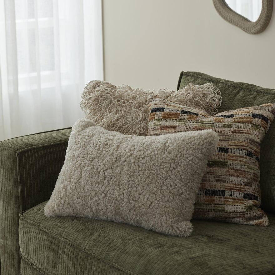 CURL Pynteputetrekk 40x60 cm i Beige/natur