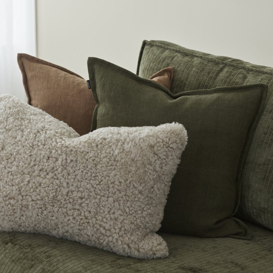 CURL Pynteputetrekk 40x60 cm i Beige/natur