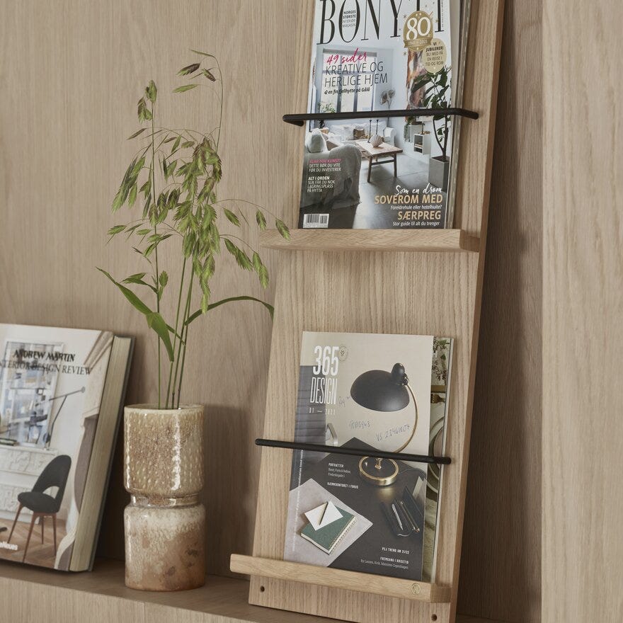 Andersen A-MAGAZINE Magasinholder 30X80 cm i Beige/natur