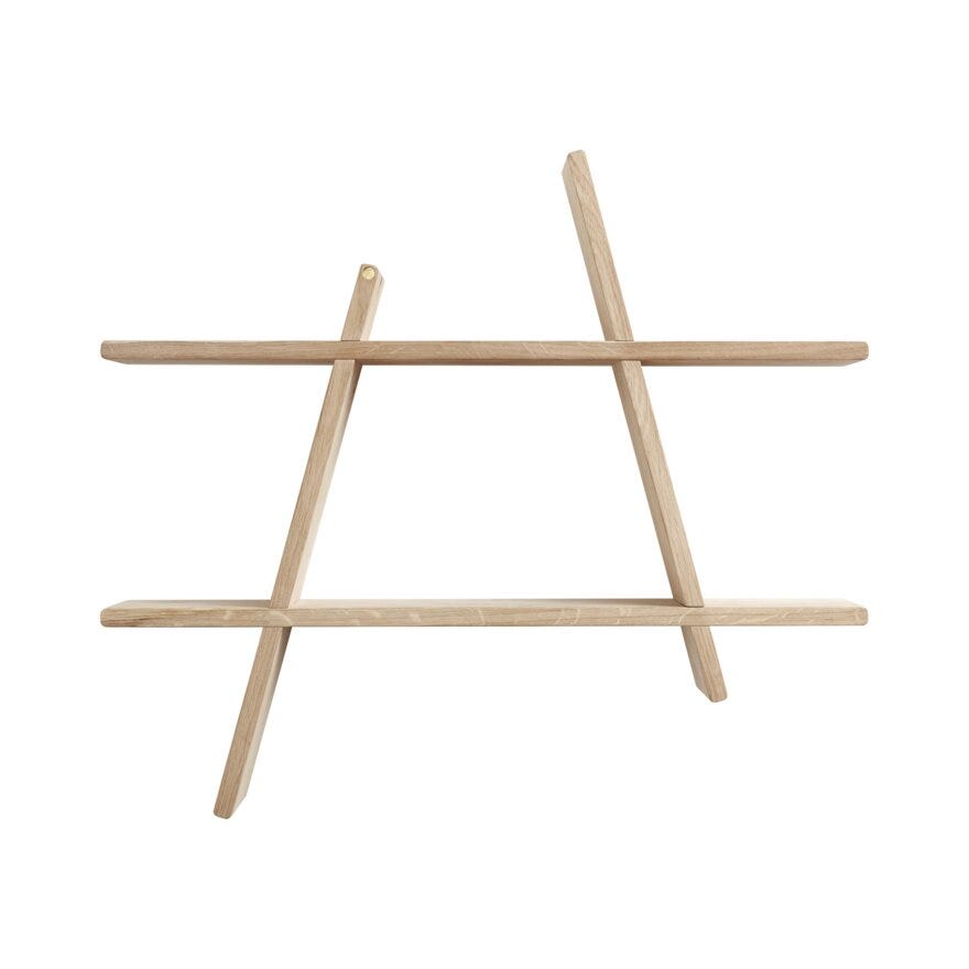 Andersen A-SHELF Vegghylle 78x12x78 cm i Beige/natur