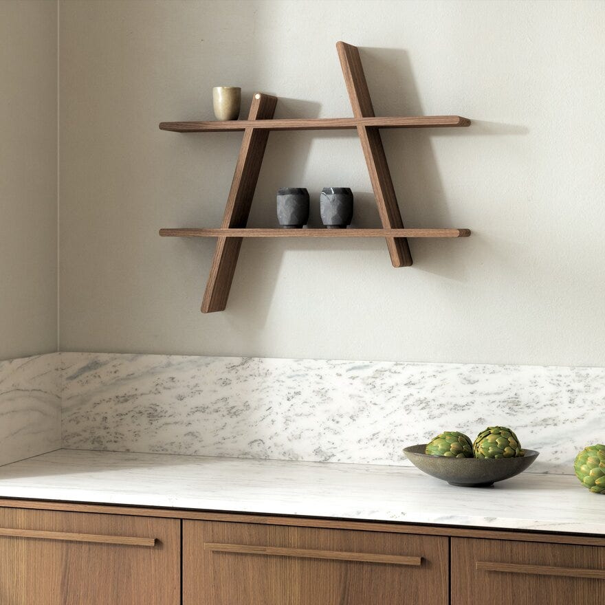 Andersen A-SHELF Vegghylle 78x12 cm i Brun