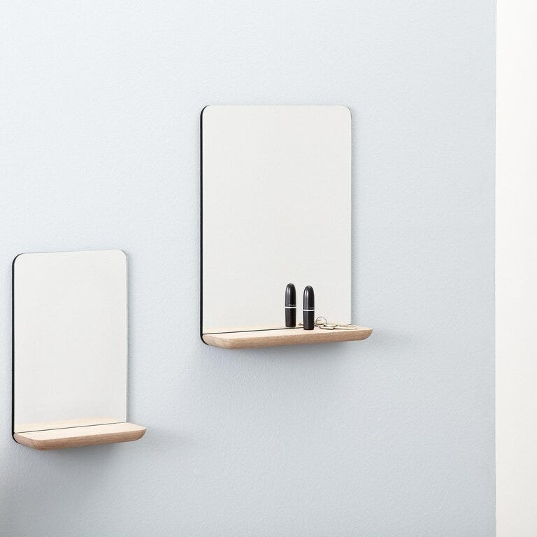 Andersen A-WALL MIRROR Speil H40 cm i Beige/natur