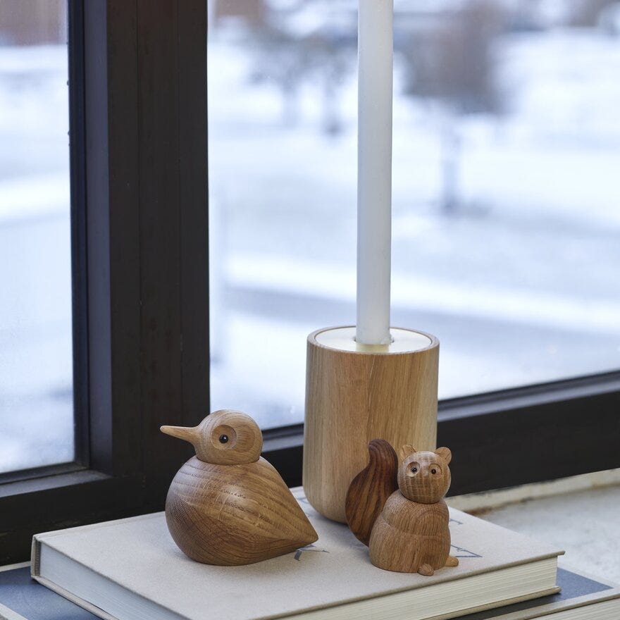 Andersen OAK NORDIC Lysestake H11 cm i Beige/natur