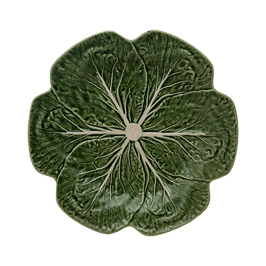 Bordallo Pinheiro CABBAGE Middagstallerken Ø26.5 cm i Grønn