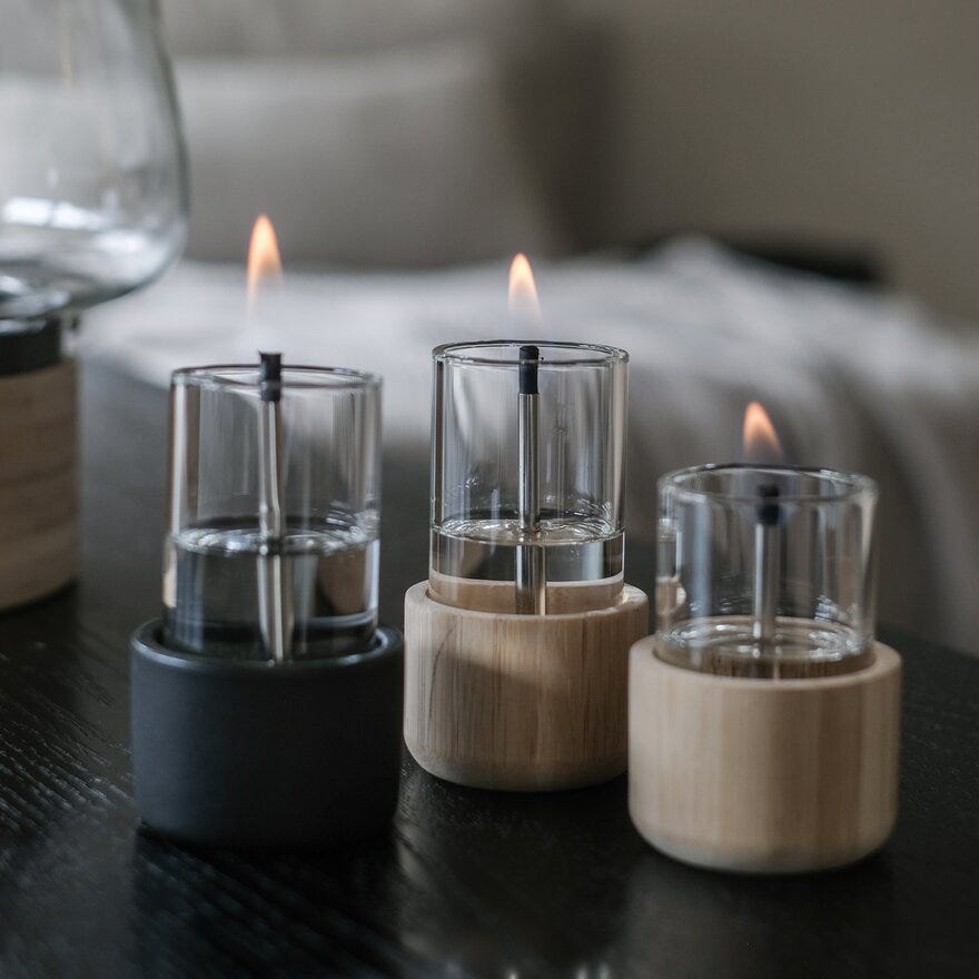 TenderFlame CANDLE Bordlykt Ø5.6 cm i Beige/natur