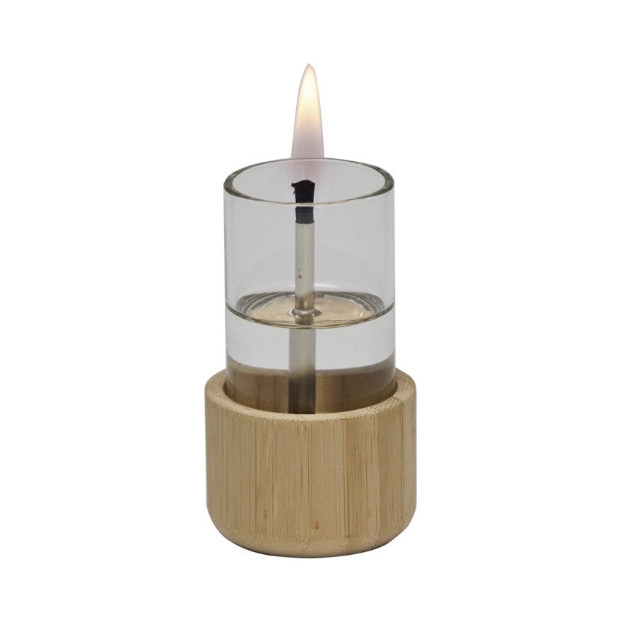 TenderFlame CANDLE Bordlykt H9.5 cm i Beige/natur