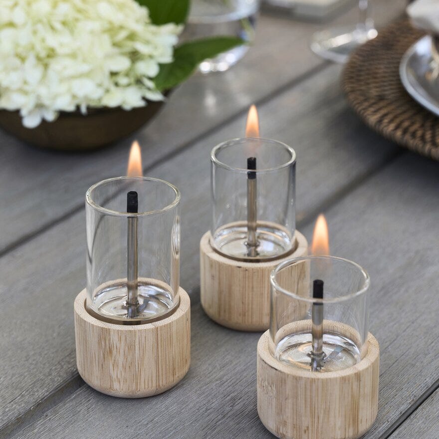 TenderFlame CANDLE Bordlykt Ø5.6 cm i Beige/natur