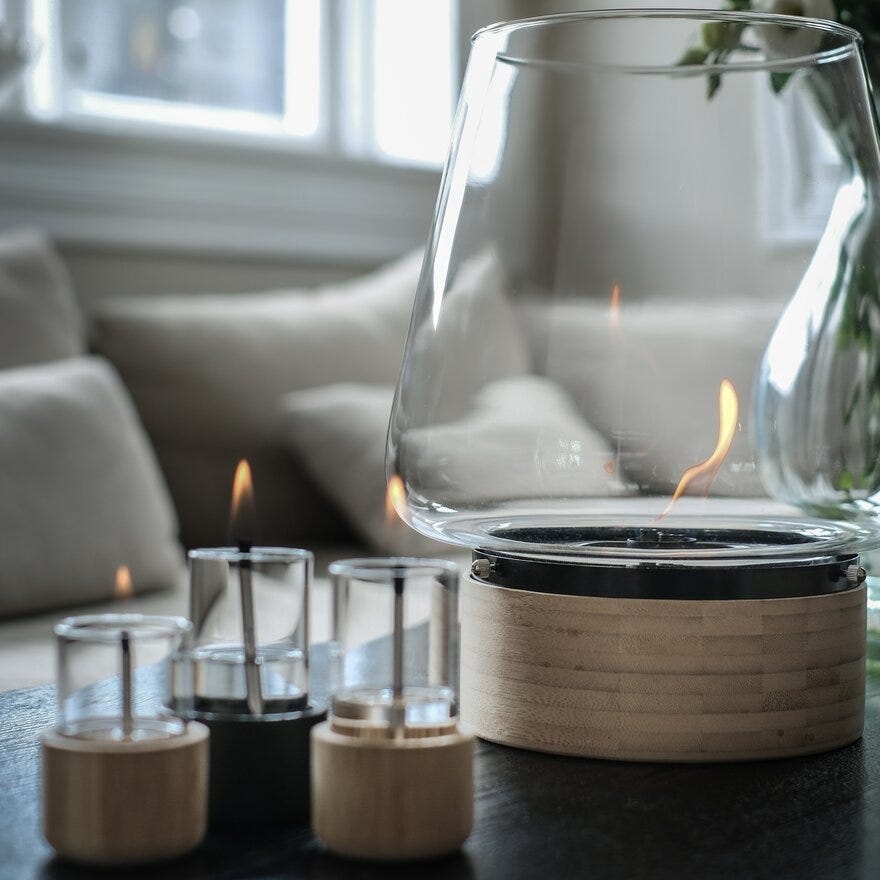 TenderFlame CANDLE Bordlykt Ø5.6 cm i Beige/natur