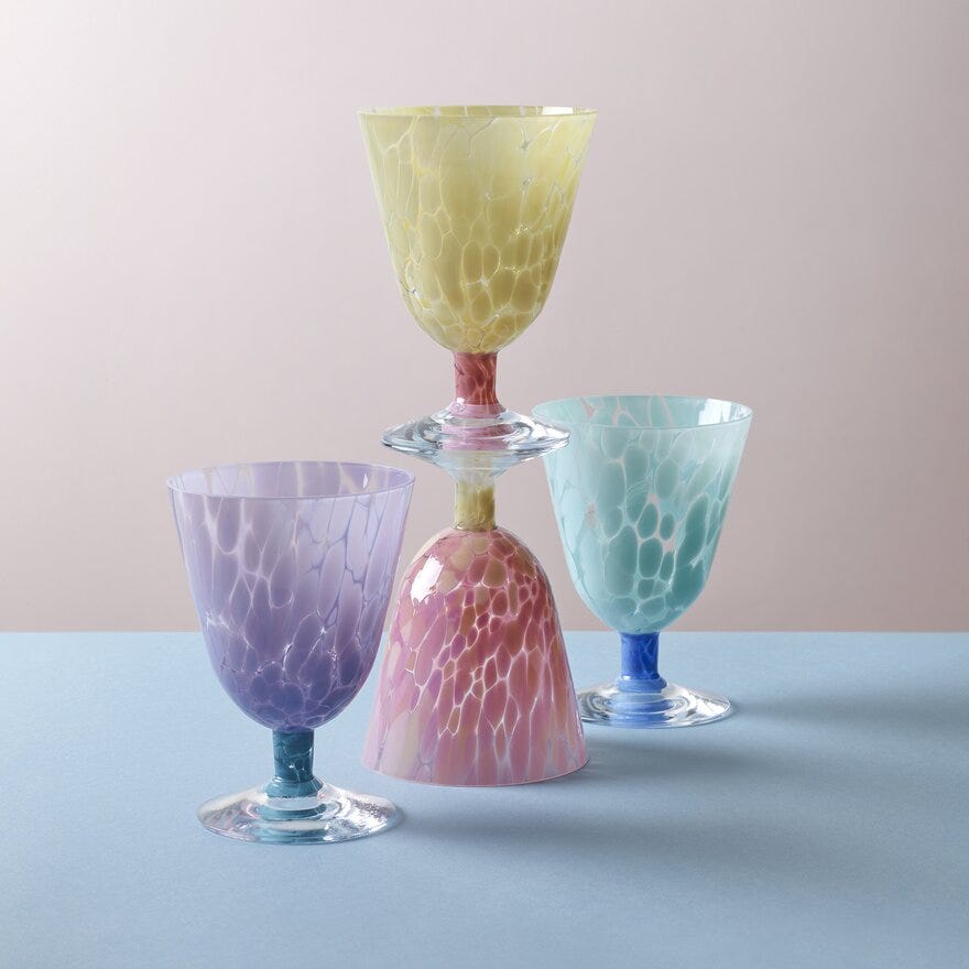 Magnor JUBALONG Drikkeglass Ø9 cm i Blå designet av Camilla Prytz