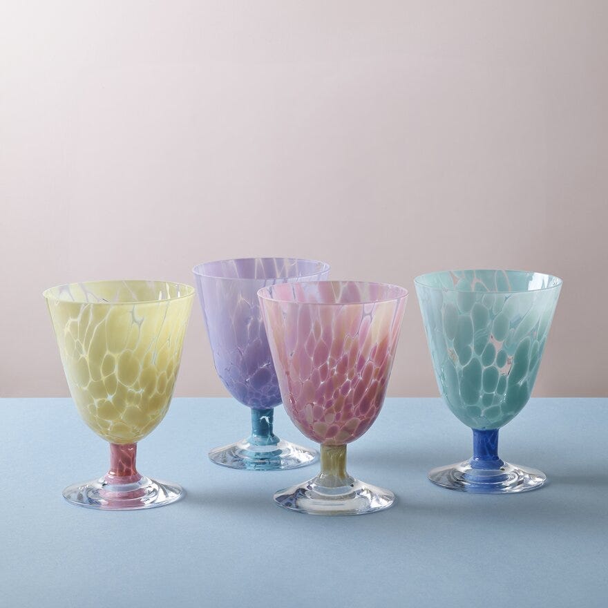 Magnor JUBALONG Drikkeglass Ø9 cm i Blå designet av Camilla Prytz