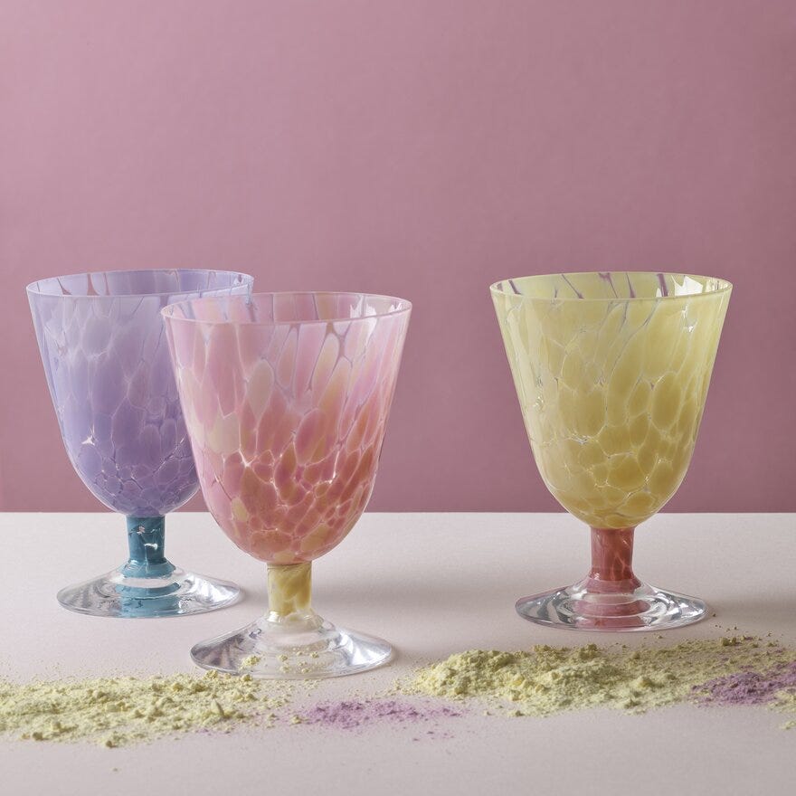 Magnor JUBALONG Drikkeglass Ø9 cm i Rosa designet av Camilla Prytz