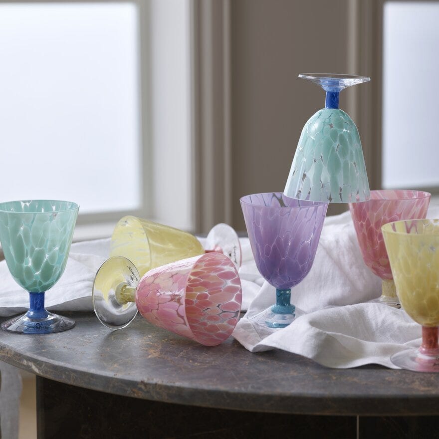 Magnor JUBALONG Drikkeglass Ø9 cm i Blå designet av Camilla Prytz