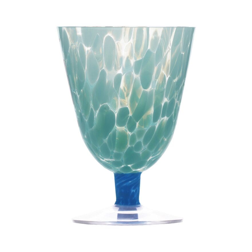 Magnor JUBALONG Drikkeglass Ø9 cm i Blå designet av Camilla Prytz