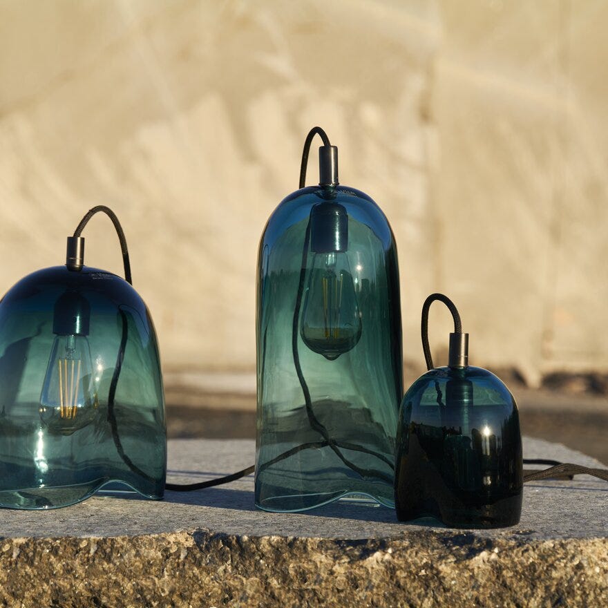 Magnor KLEM Lampe Ø12 cm i Blå designet av Marianne Stensrud