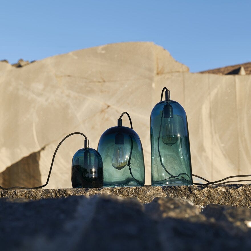 Magnor KLEM Lampe Ø15 cm i Blå designet av Marianne Stensrud