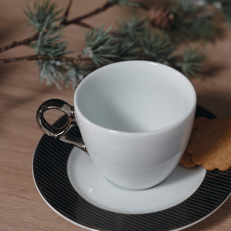 Magnor LERK Kaffekopp CL18 cm i Hvit designet av Halvor Bakke