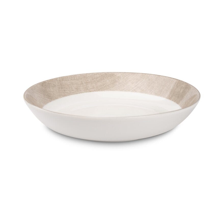 Magnor LINEN Tallerken Ø20 cm i Hvit designet av Halvor Bakke