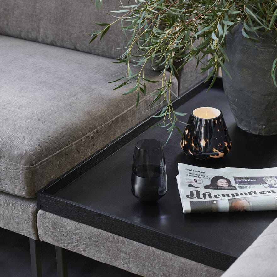 Magnor NOIR Ølglass 55CL cm i Grå designet av Halvor Bakke