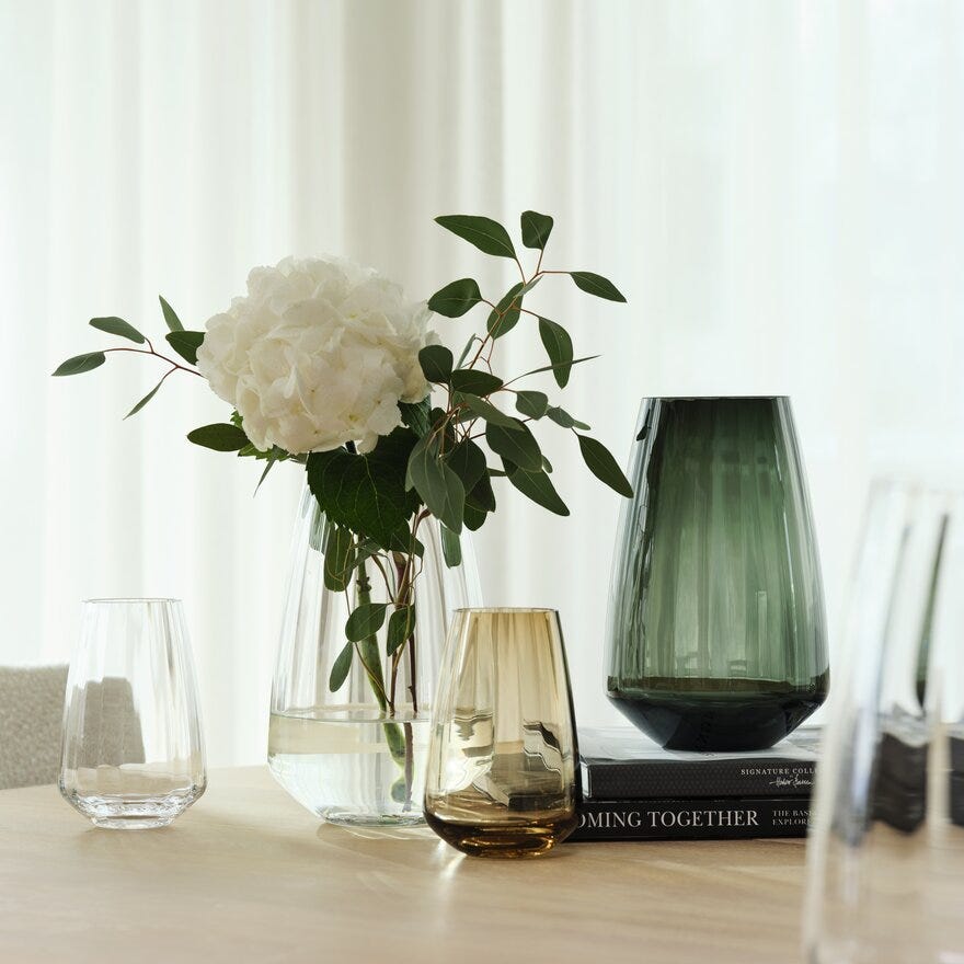 Magnor OPTIQUE Vase H27 cm i Grå designet av Halvor Bakke
