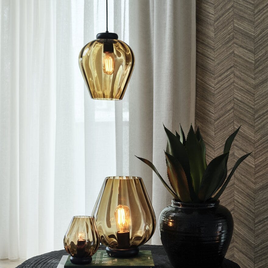 Magnor ROCKS XO Taklampe Ø20.4 cm i Brun designet av Halvor Bakke