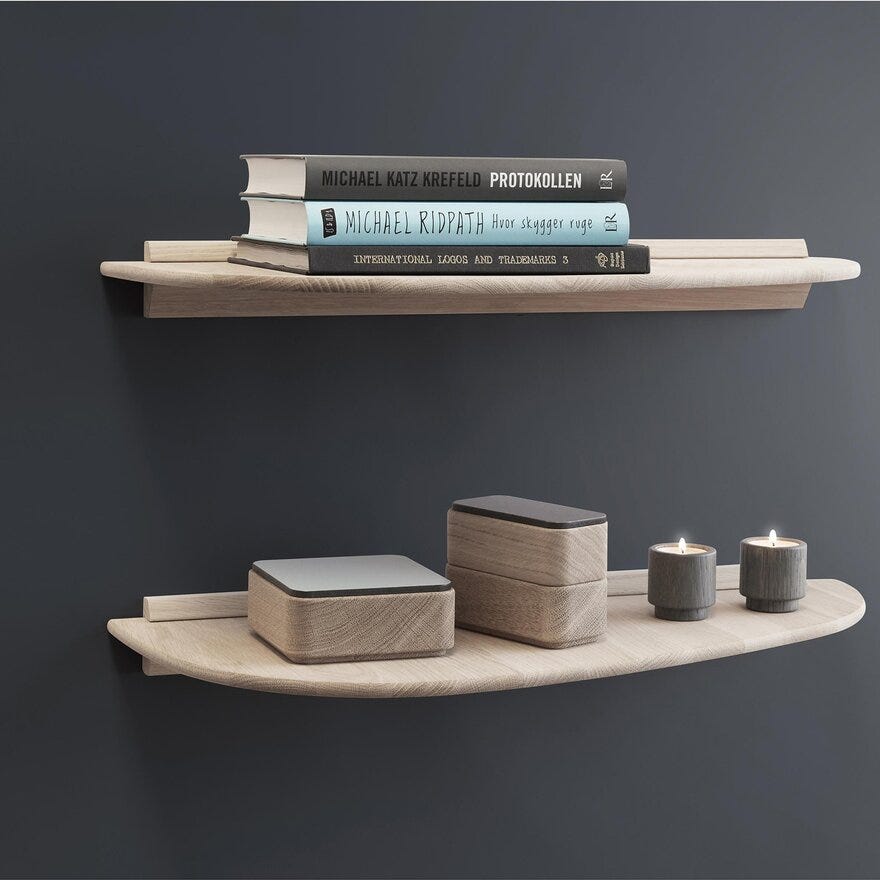 Andersen SHELF 3 Vegghylle B.79 cm i Beige/natur