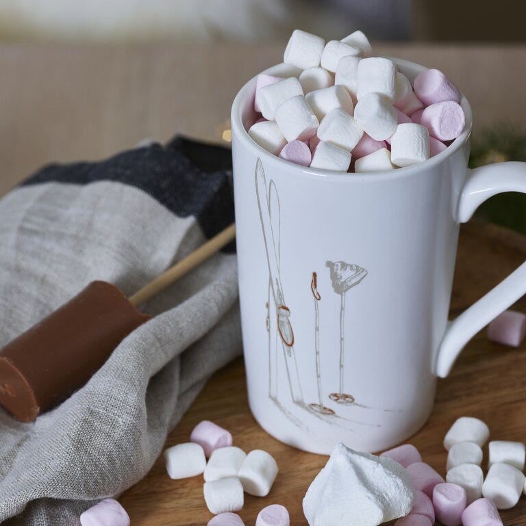 SKI Krus 380ML cm i Hvit